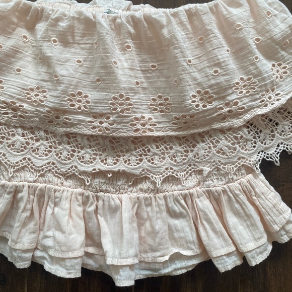 AMERICAN Eagle Peach Lace Sleeveless Top Size XS - Picture 6 of 14